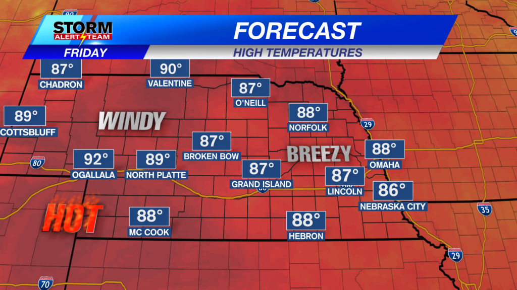 State Forecast Highs Tomorrow