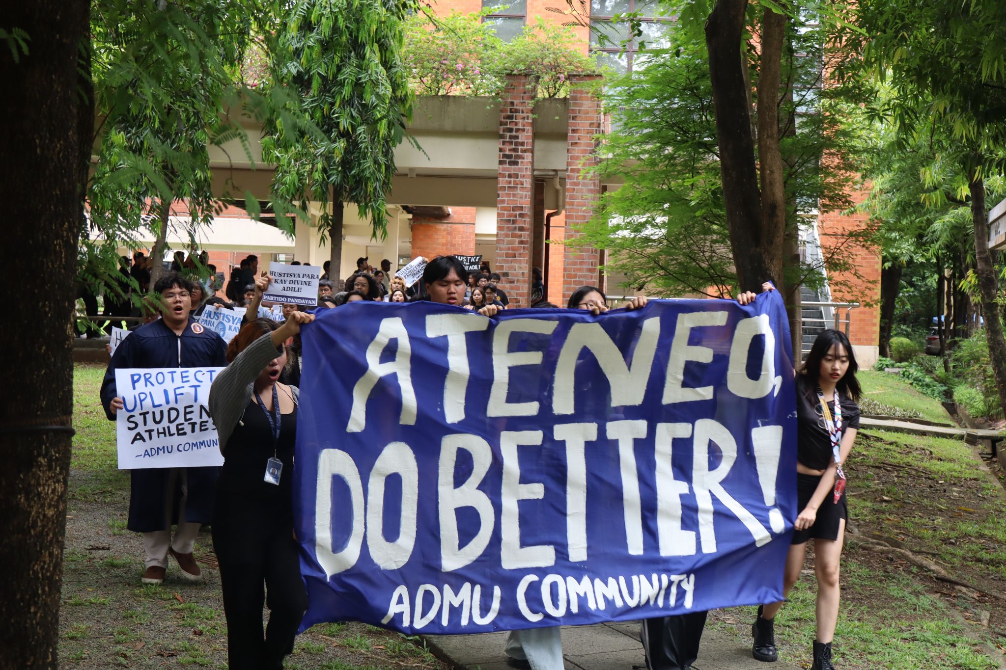 IN PHOTOS: Black armbands, walkout mark Ateneo graduation day after Adili, Baterbonia deaths