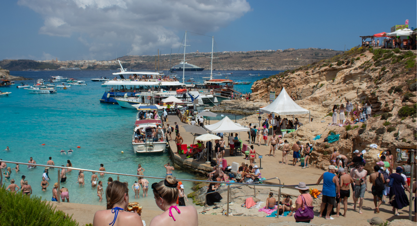 Crowds return to Comino as commercial operators overwhelm Blue Lagoon