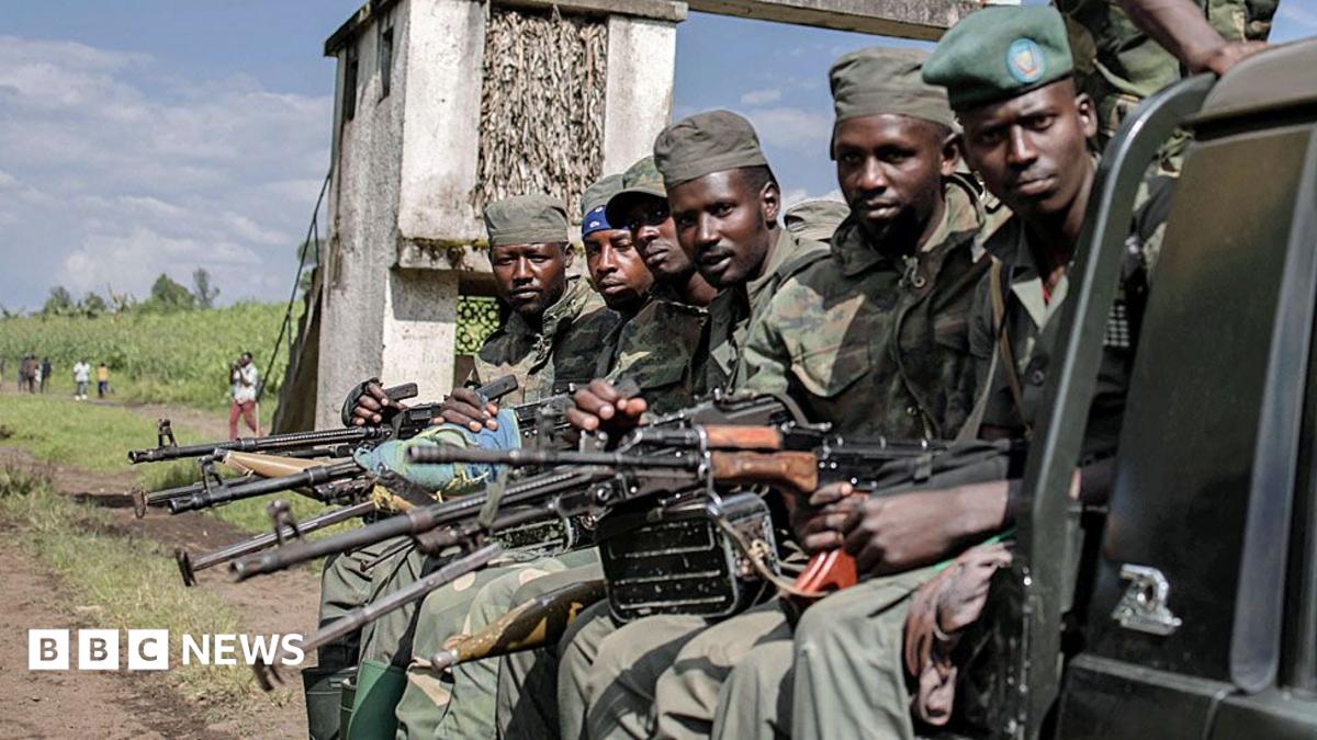 M23 rebels pictured in January 2023