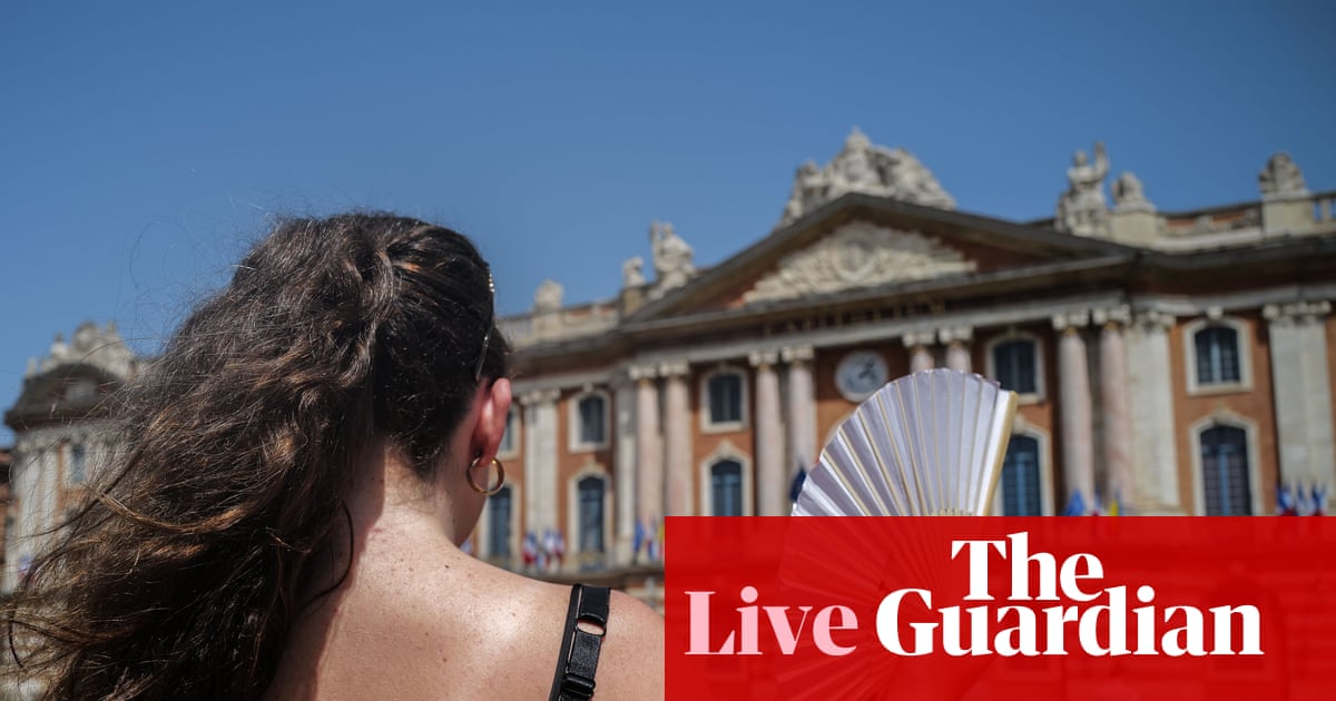 Europe heatwave live: UK issues rare red temperature warnings; French PM to hold crisis meeting after heat deaths | Europe weather