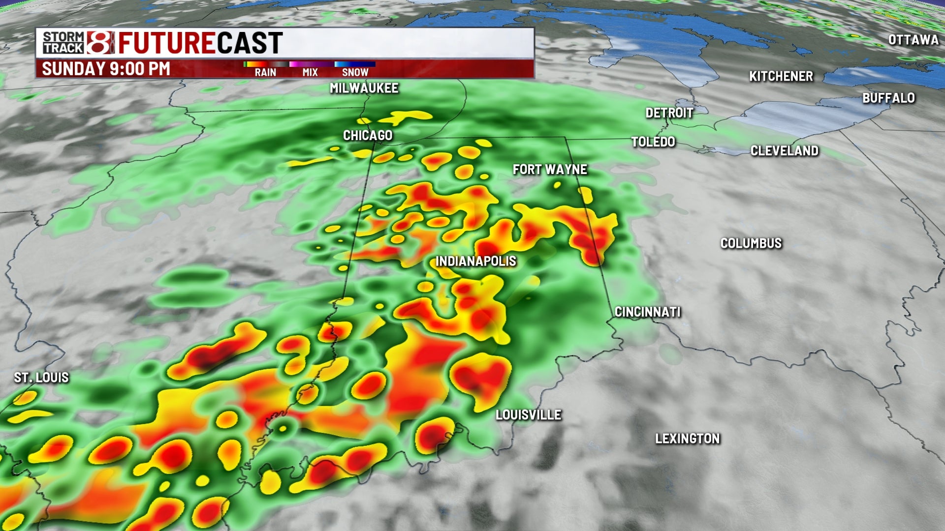Father's Day forecast: Showers and thunderstorms likely - Indianapolis News | Indiana Weather | Indiana Traffic