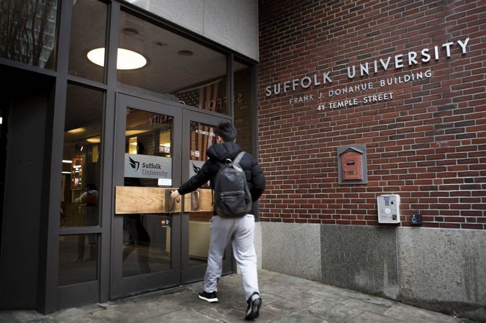 Suffolk University will offer a three-year degree in health administration starting in the fall of 2027. (Jesse Costa/WBUR)