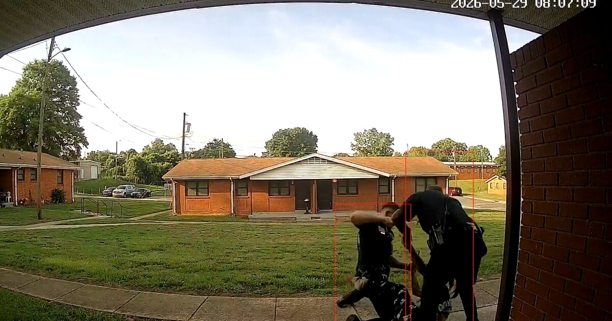Former North Carolina officer charged in beating caught on doorbell camera video