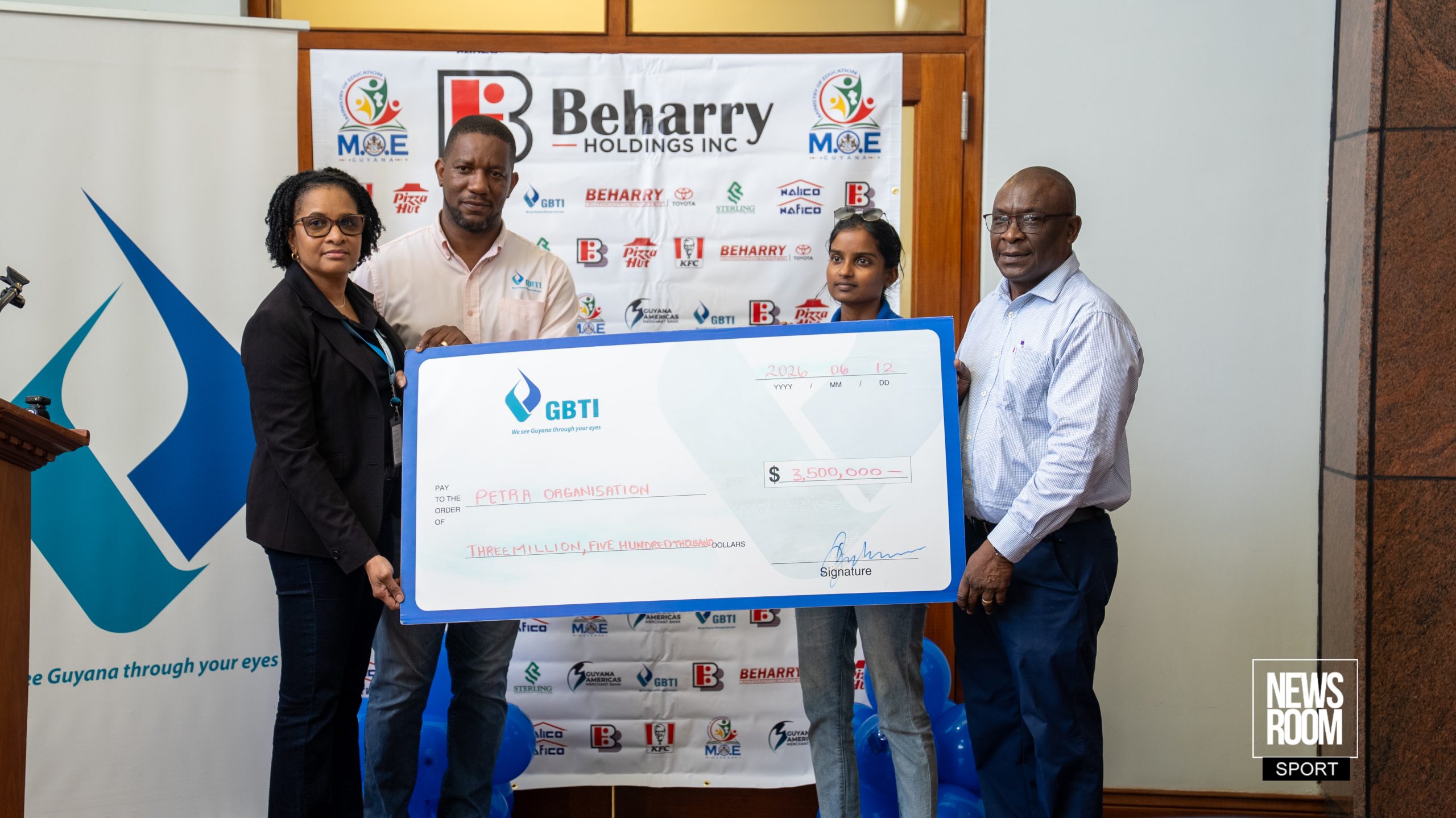 GBTI injects G$3.5M into Beharry Groups' U-19 School T20 League