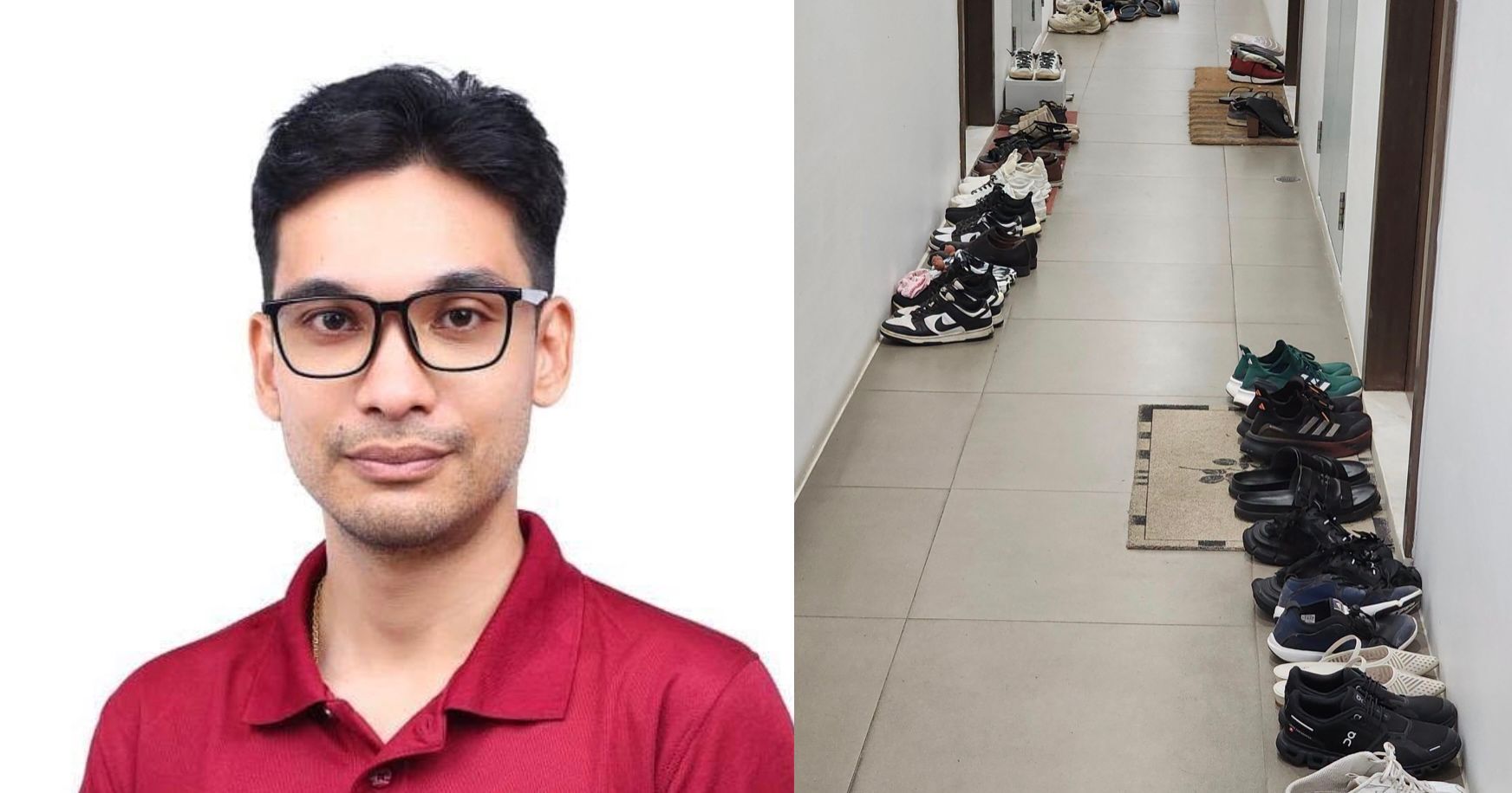 GE20925 candidate says multiple rows of shoes outside flats could cause Singapore to be overcrowded like Hong Kong