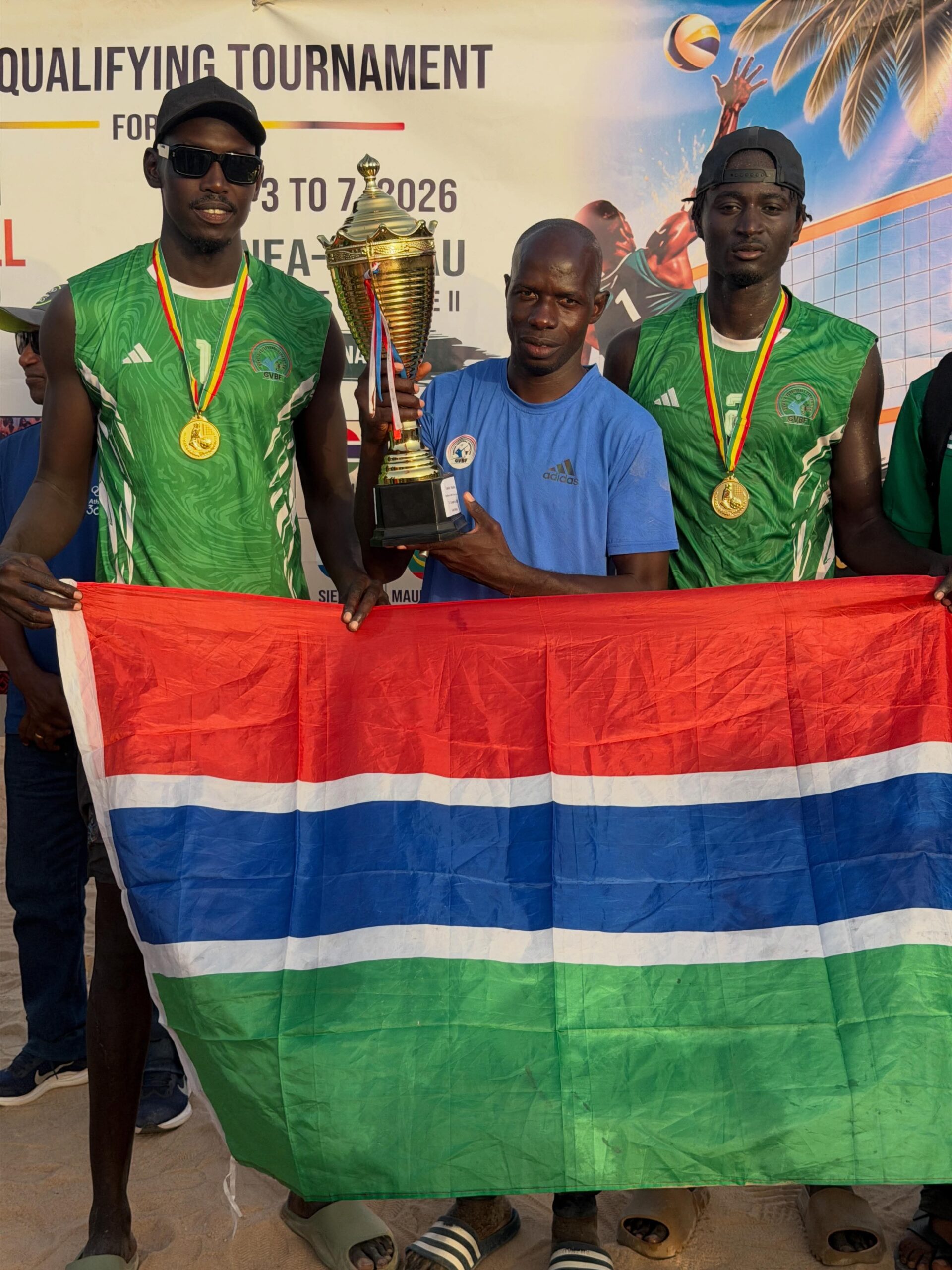 Gambia Beach Volleyball Men's Team Secures Gold at Zone II Qualifiers