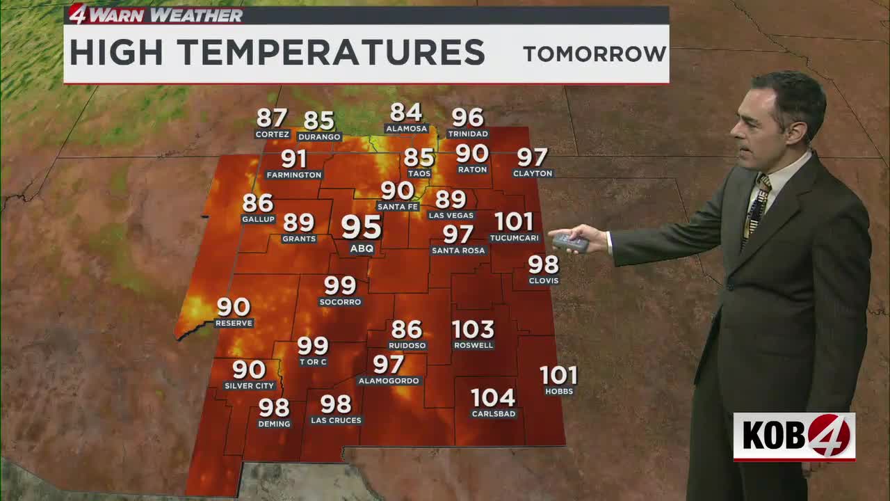 High winds and wildfire risks return to New Mexico Sunday and Monday