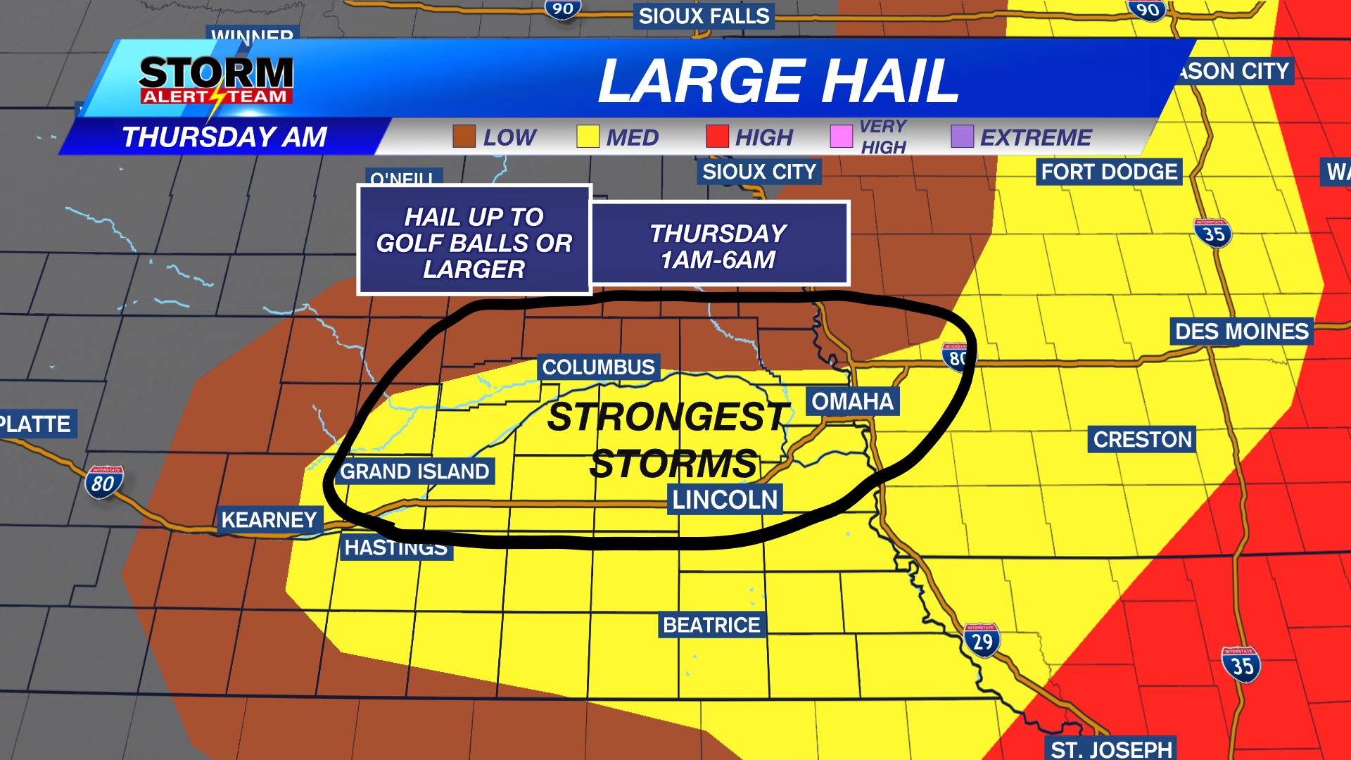 Hot Today With SEVERE Storms Overnight