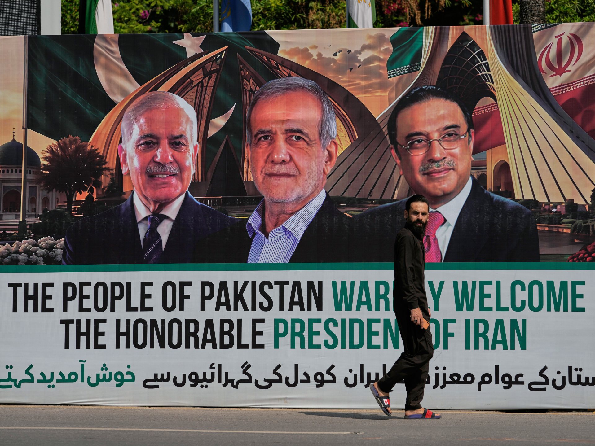 Iran’s President Pezeshkian lands in Pakistan after US deal | US-Israel war on Iran News
