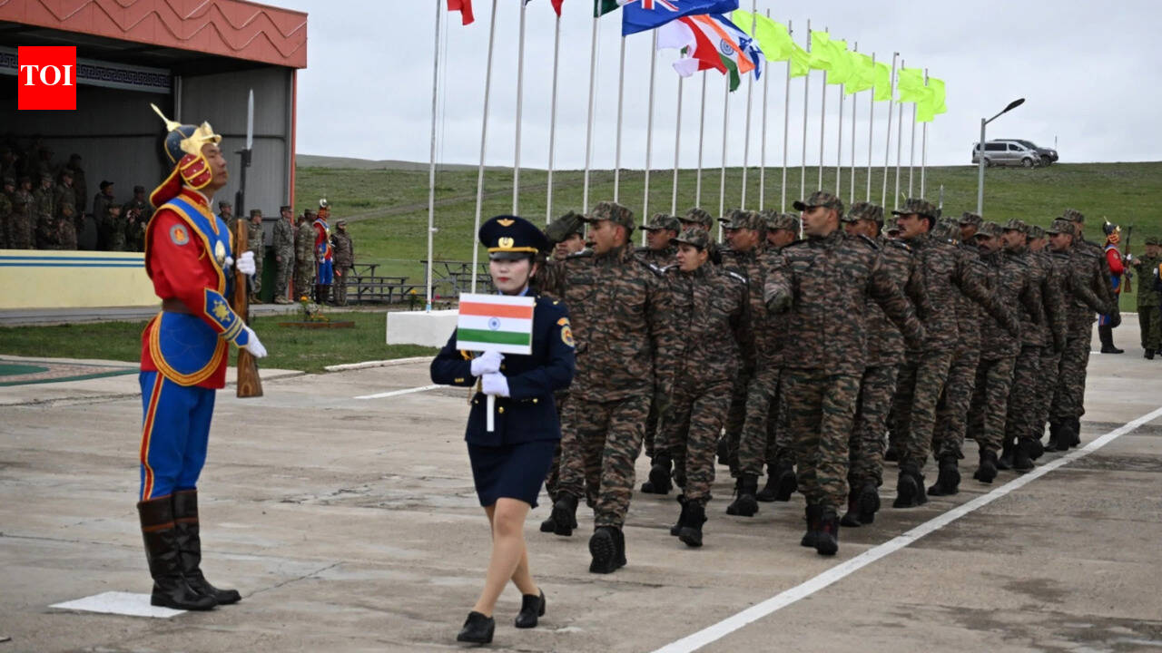 Jat Regiment troops participate in a joint exercise with soldiers from 18 countries including US in Mongolia