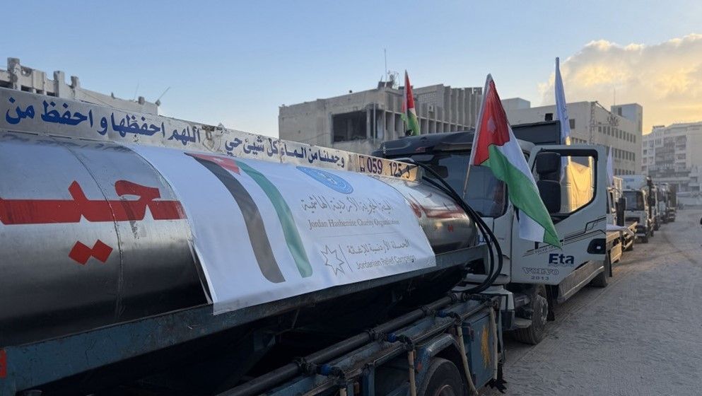 Jordanian Campaign and JHCO Dispatch 130,000-Liter Water Convo...