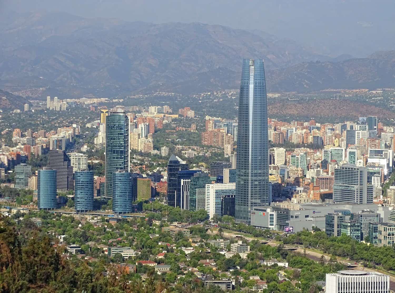 LatAm expat and nomad guide — Santiago financial district skyline with the Andes