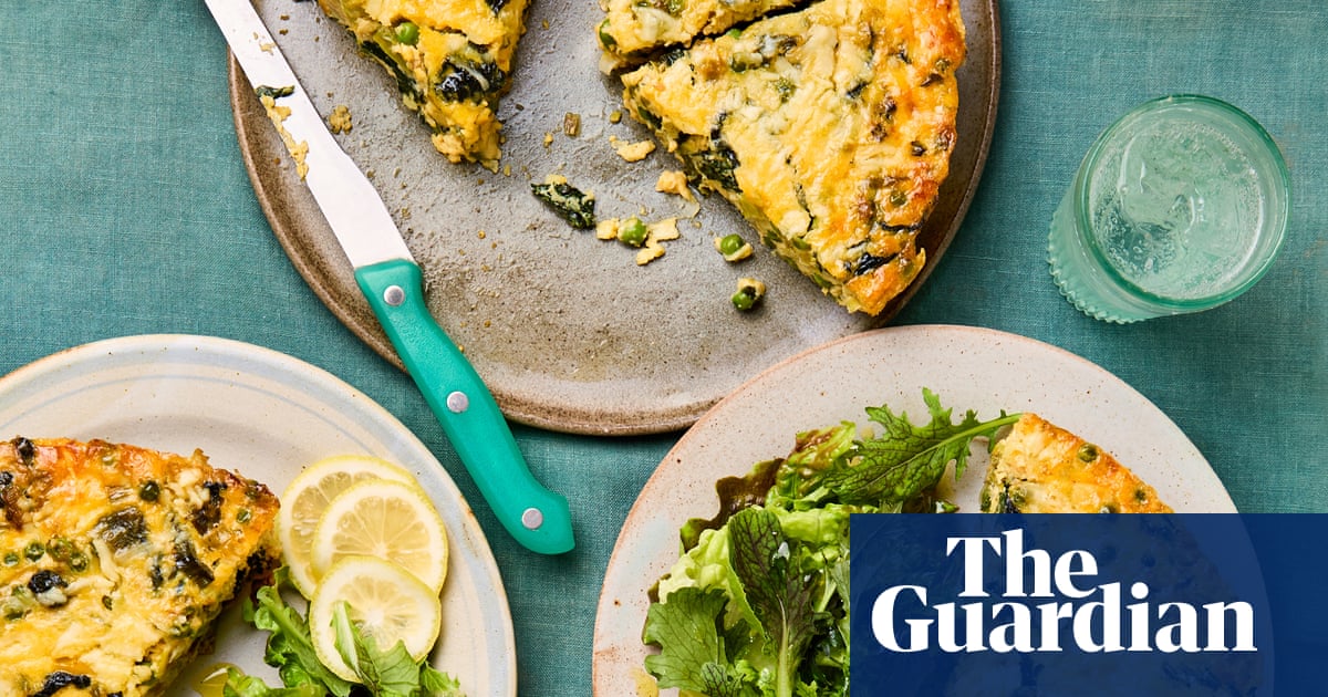 Meera Sodha’s vegetarian recipe for spinach, pea and cheddar frittata | Vegetables