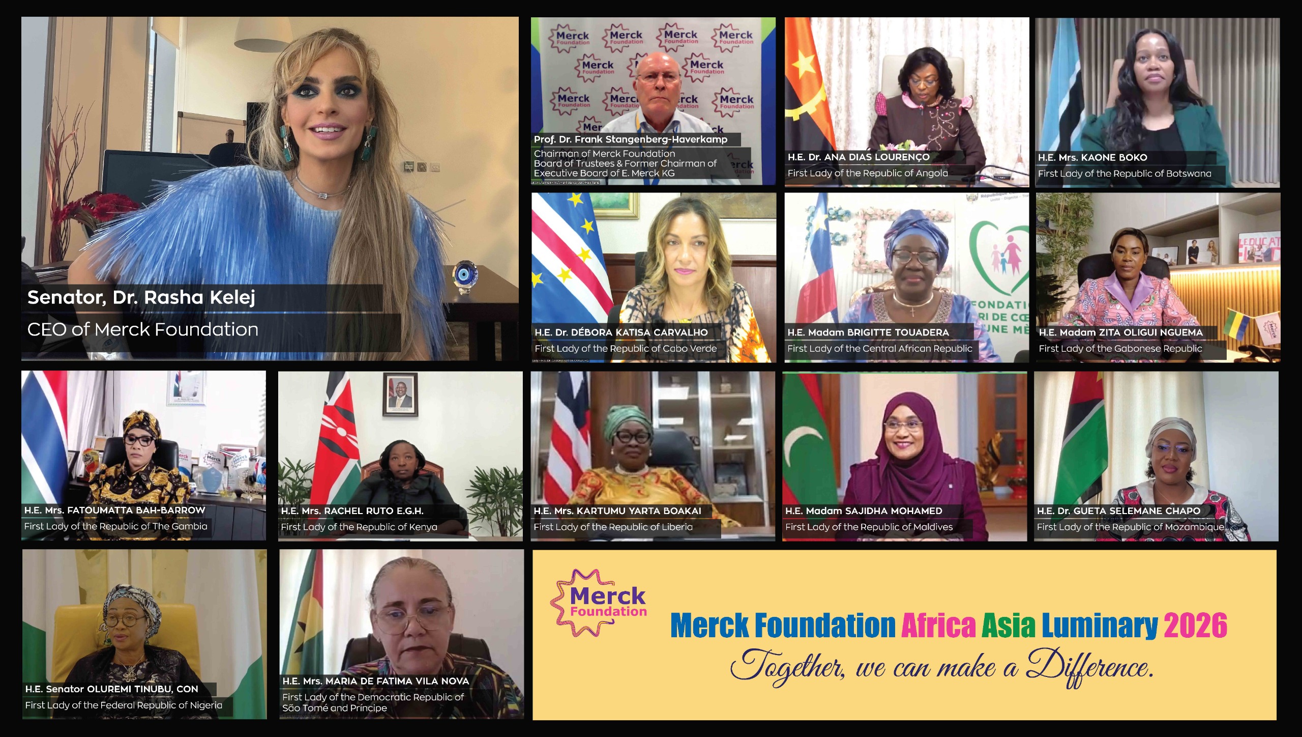 Merck Foundation holds 13th Africa Asia luminary with 12 first ladies