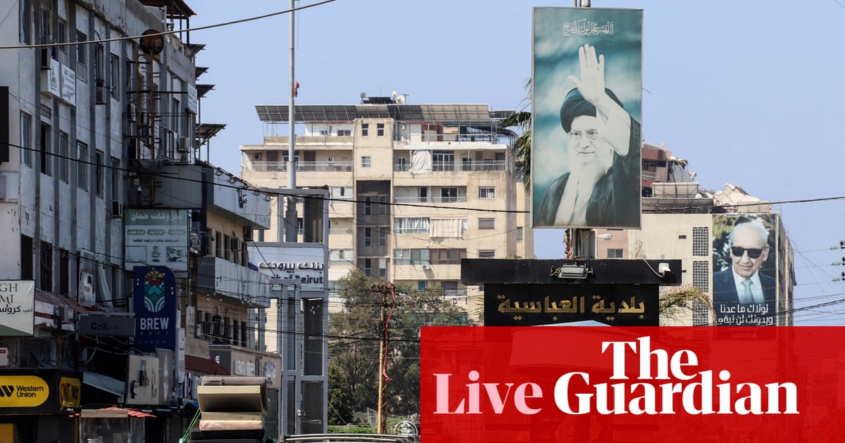 Middle East crisis live: Lebanese officials says Israeli strikes on Tyre have killed at least eight people | US-Israel war on Iran