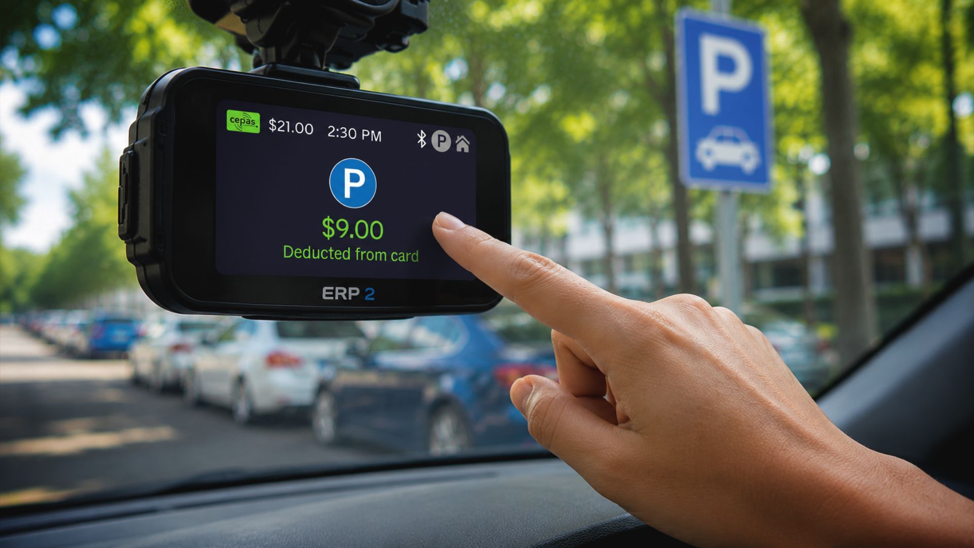 Motorists to trial roadside electronic parking payment via ERP 2 OBU from August