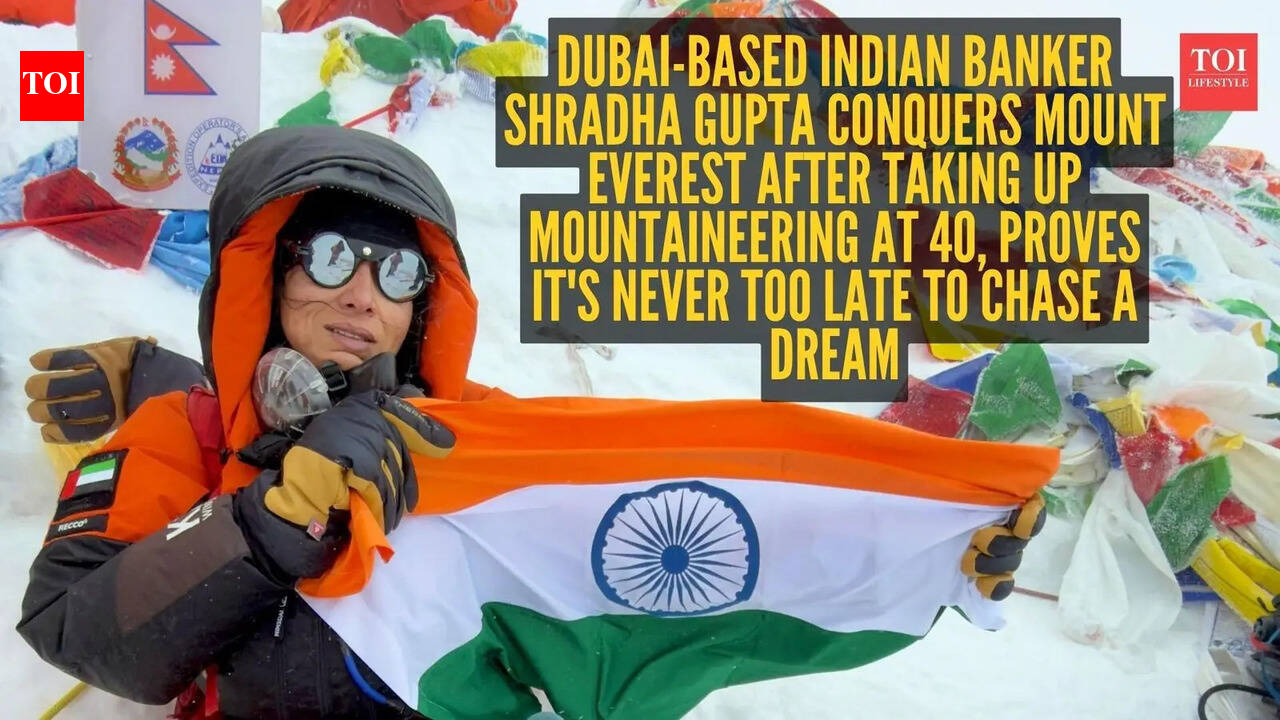 Mountaineer Shradha Gupta: Dubai-based Indian banker Shradha Gupta conquers Mount Everest after a life-changing accident and taking up mountaineering at 40