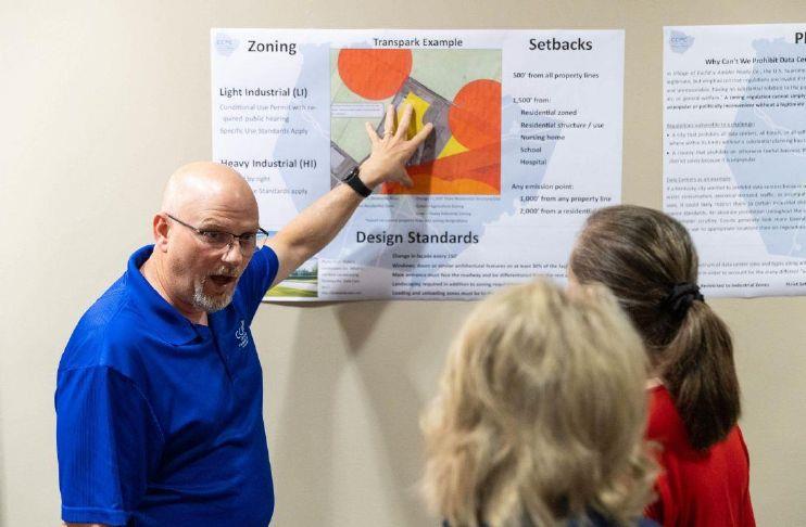 Officials answer public’s questions in data center open house