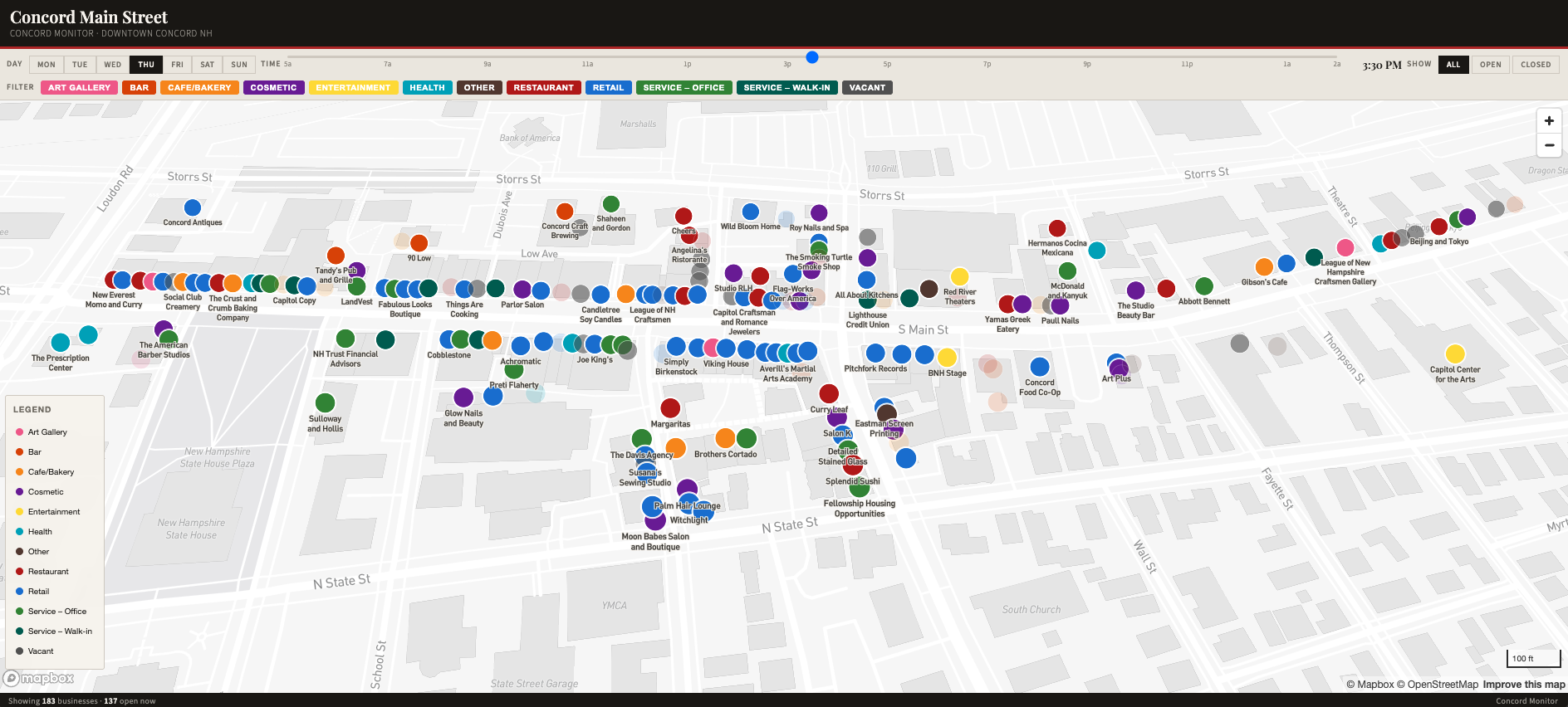 On Main: An interactive map of Concord's downtown