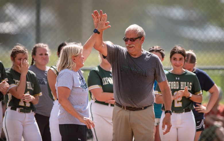 Oxford Hills honors the coaches who built its softball program