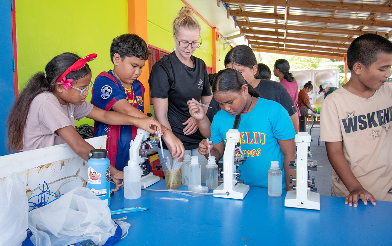 PICRC Brings Education Carnival and Community Meetings to the Outlying States of Peleliu, Angaur and Kayangel