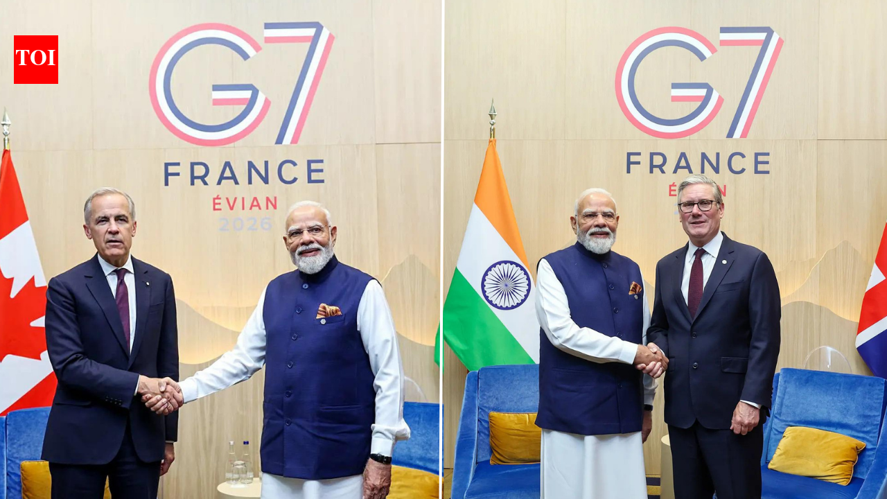 PM Modi's bilateral blitz at G7 summit; meets Canada's Carney and UK's Starmer | India News