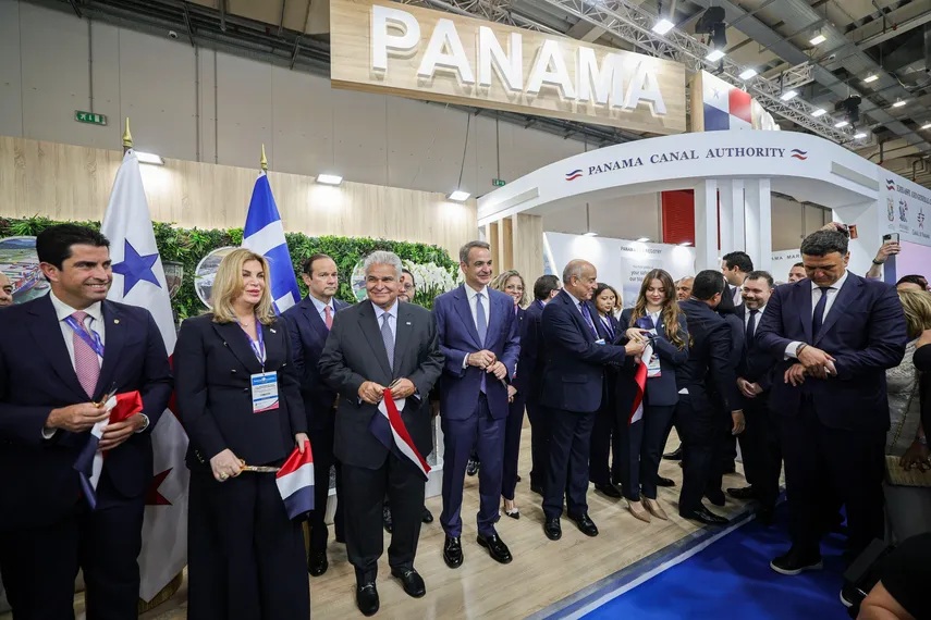 Panama President Mulino Accompanies the Greek Prime Minister at the Opening of Posidonia 2026