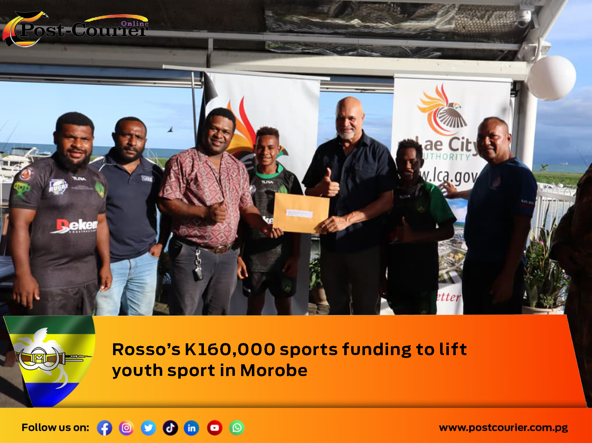 Rosso’s K160,000 sports funding to lift youth sport in Morobe