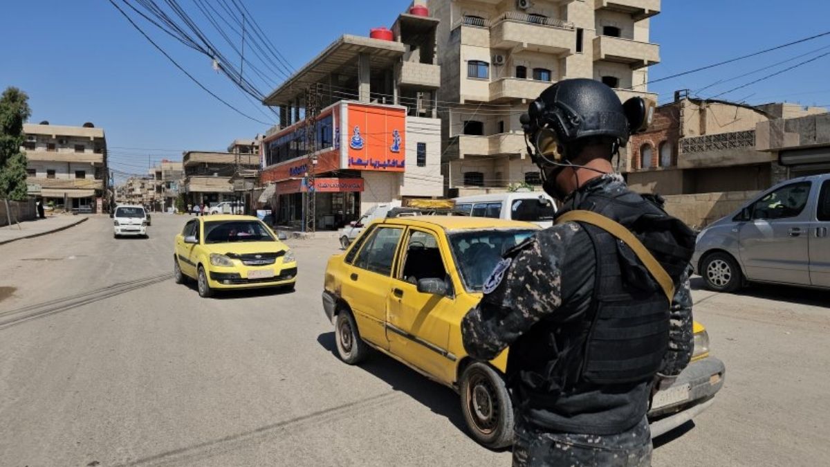Internal Security Forces (Asayish) and Special Security Forces (HAT), affiliated with the Syrian Democratic Forces (SDF), launch a security campaign in al-Hasakah city, June 3, 2026 (Hawar)