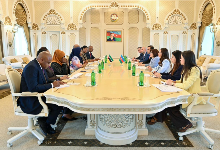 Sahiba Gafarova meets with Speaker of Mozambique`s Assembly of the Republic