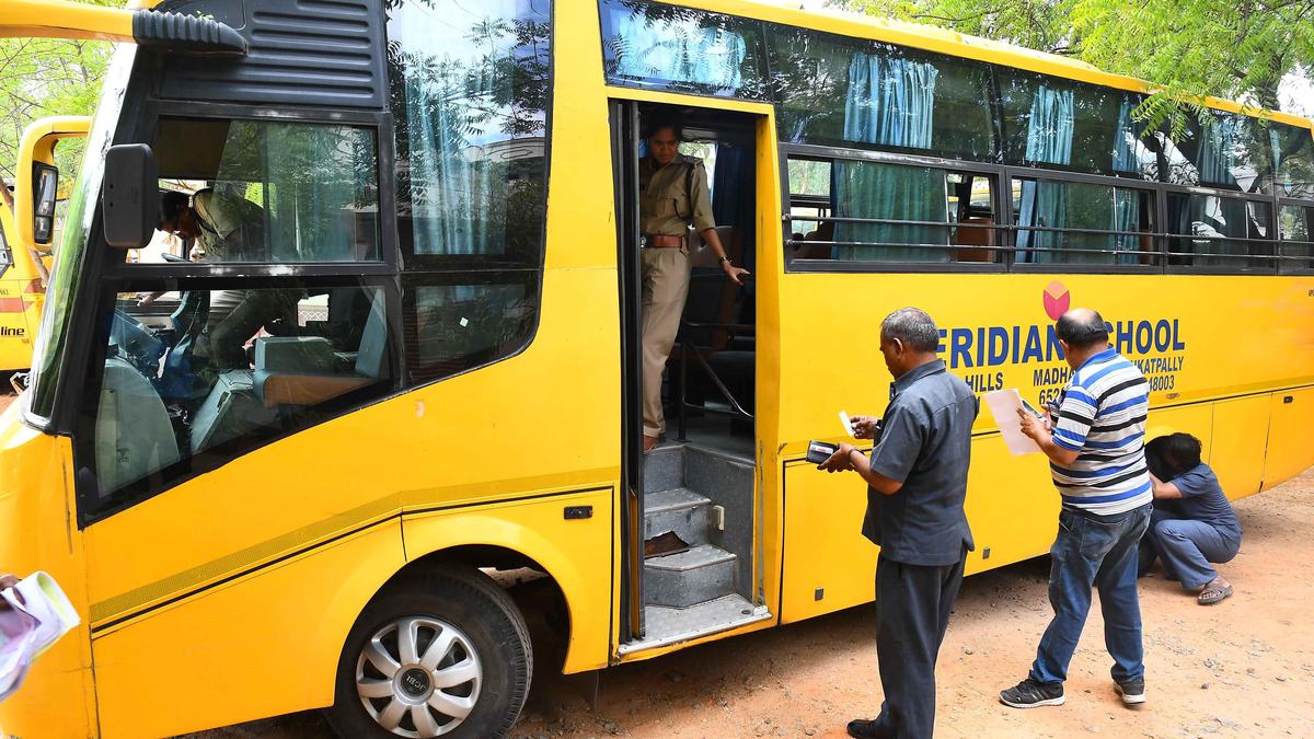 School bus crackdown in Telangana rolls on; 165 cases registered Statewide on June 16