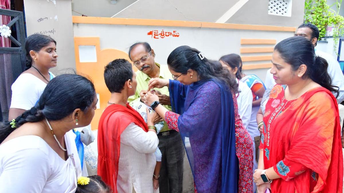 Second day of Pulse Polio vaccination campaign in Telangana; Health staff to visit door-to-door on June 30 too