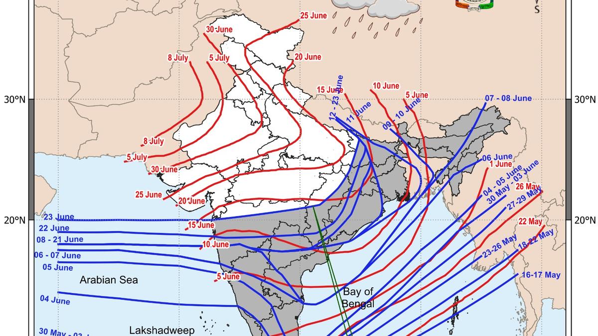 Southwest monsoon covers entire Telangana on June 23 after prolonged pause, but El Nino may weaken seasonal rains