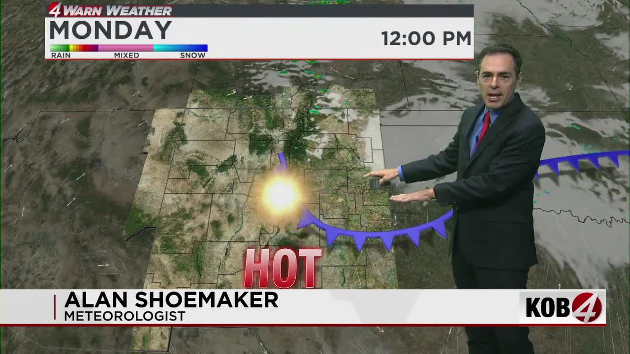 Sunday night forecast: Mostly dry and hot to start off the week