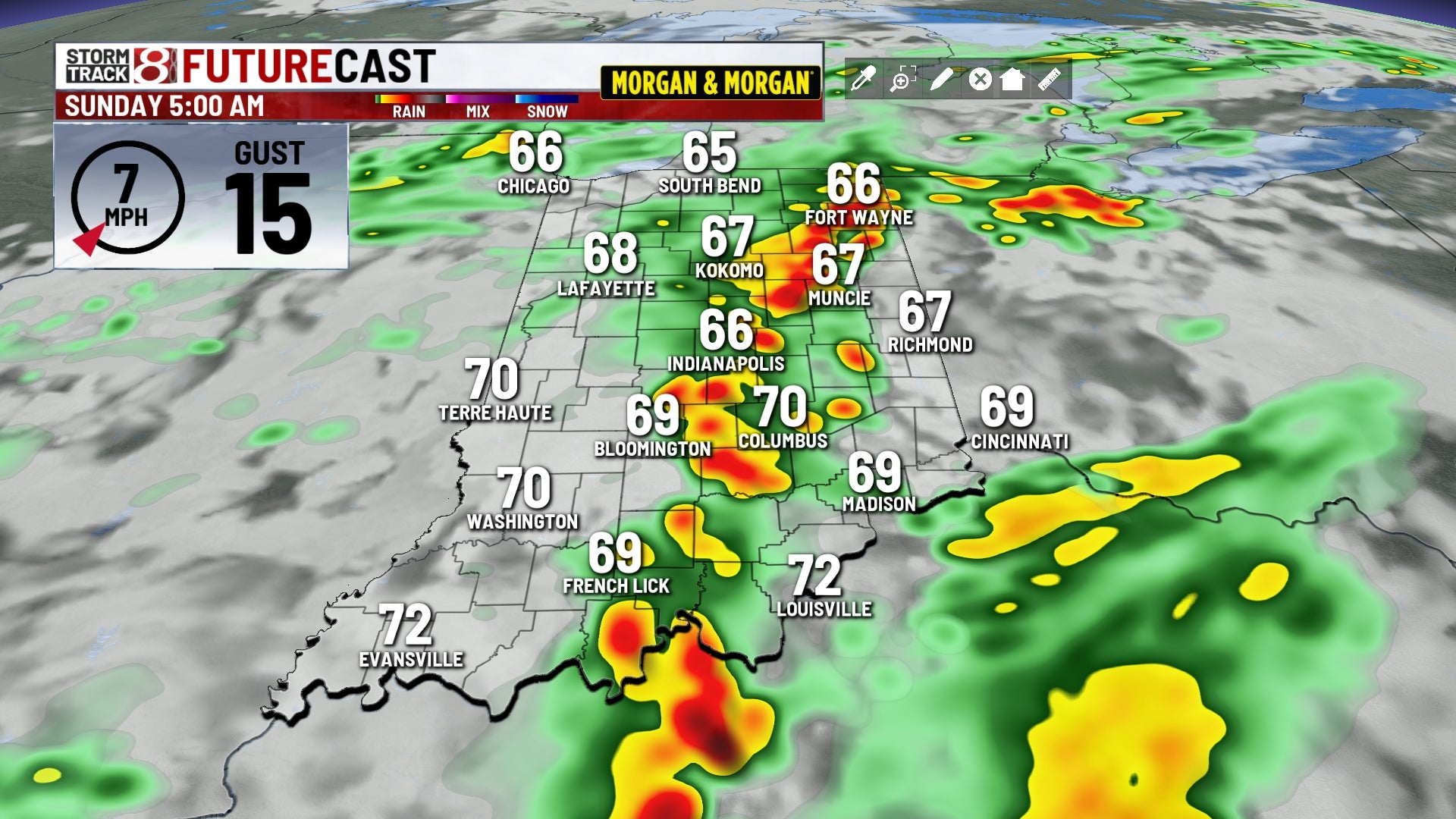 Sunny and warm today, storms likely tonight - Indianapolis News | Indiana Weather | Indiana Traffic