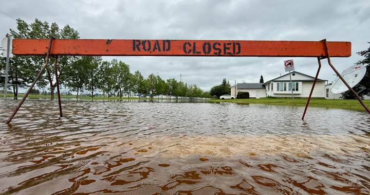 Sunny skies return to central Alberta but flooding continues