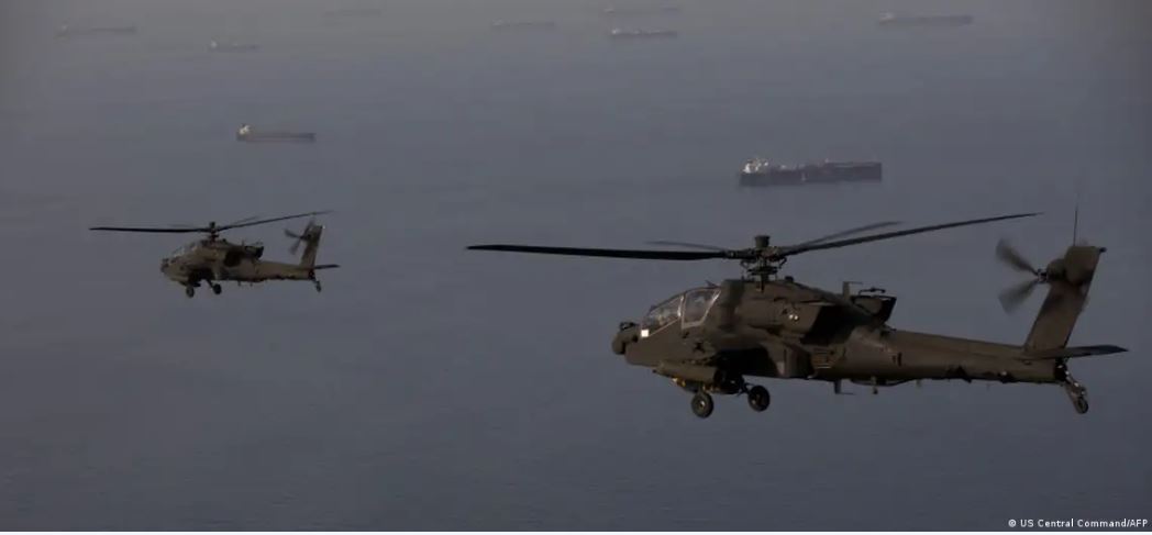 The U.S. strikes Iran following downing of Apache helicopter
