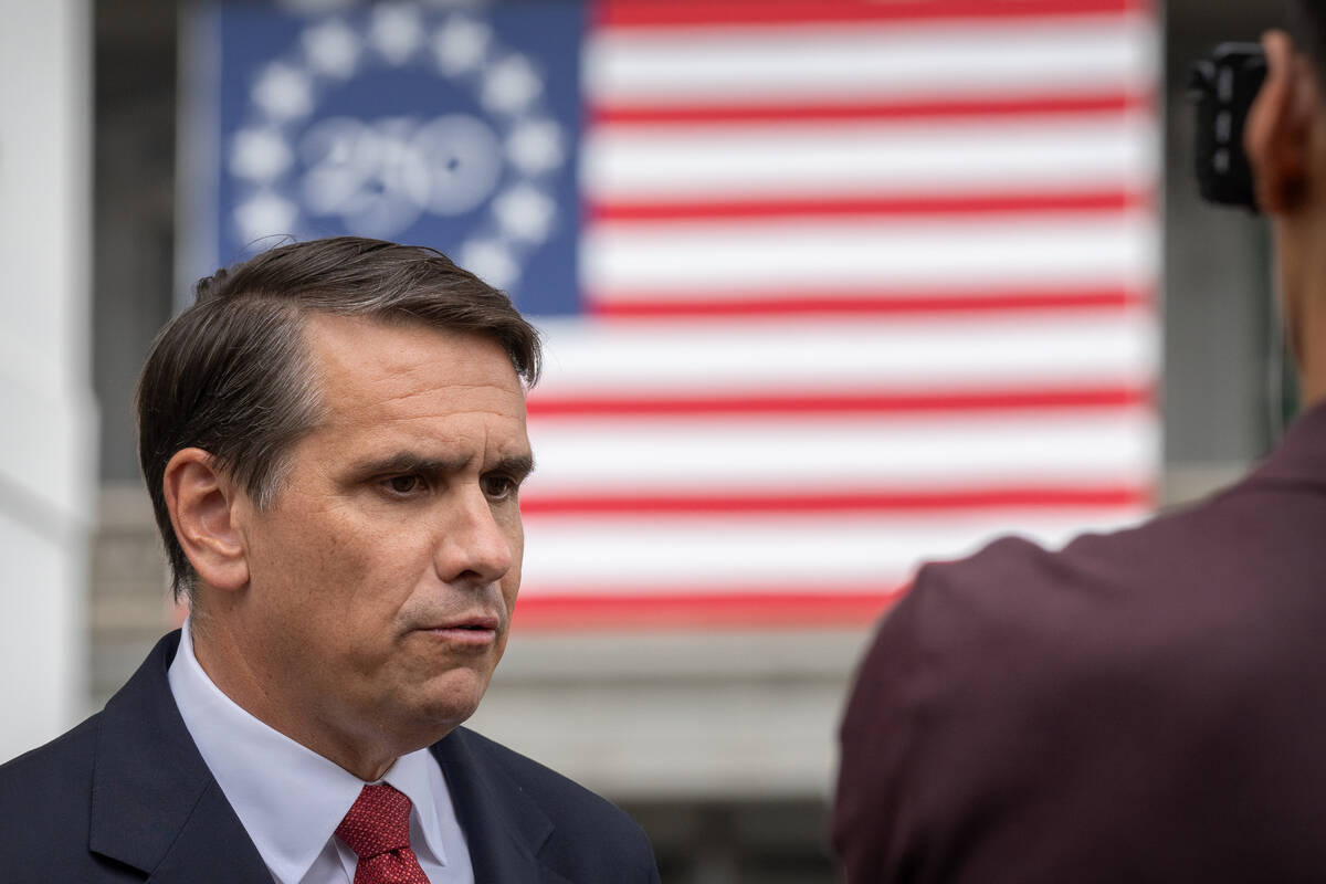 Acting Attorney General Todd Blanche speaks to a reporter outside the White House, Wednesday, M ...