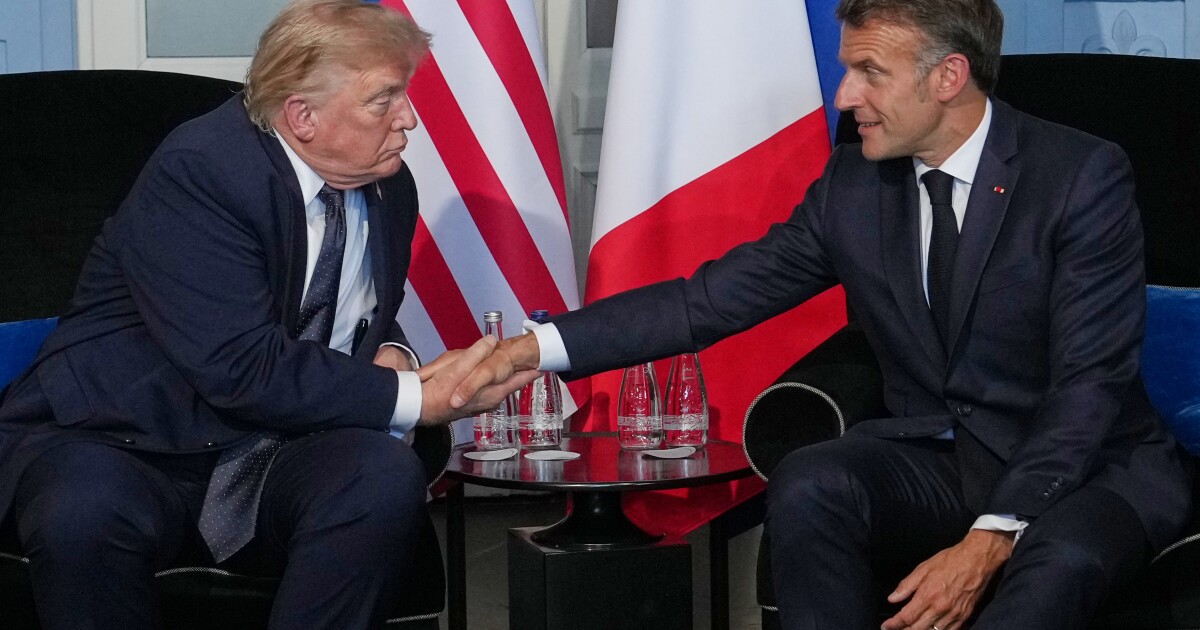 Trump arrives at G7 summit in France with Iran peace deal front and center