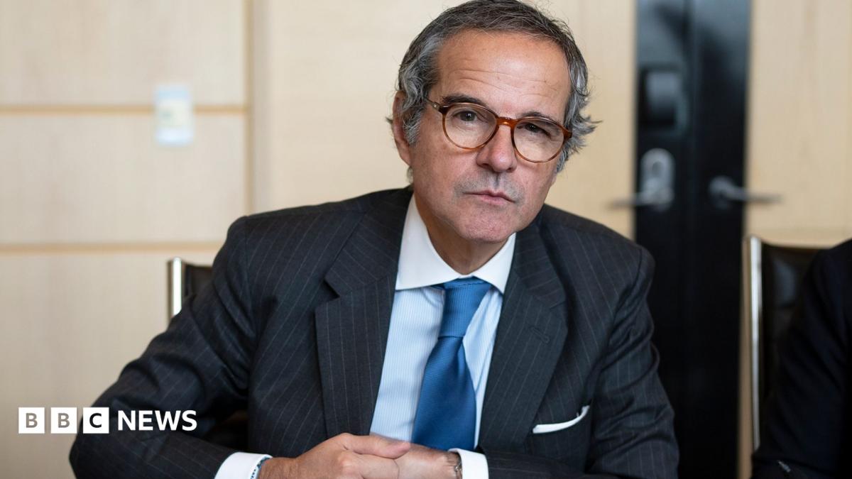 The director general of the International Atomic Energy Agency (IAEA), Rafael Grossi, addresses a news conference during an IAEA Board of Governors meeting at the IAEA headquarters in Vienna, Austria (5 June 2026)