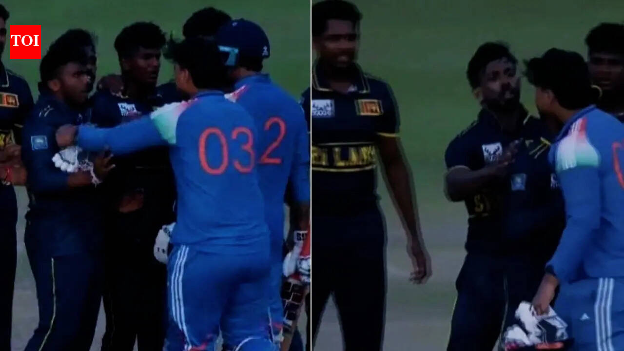 Vaibhav Sooryavanshi clashes with Sri Lanka players after India A defeat in super over - Watch | Cricket News