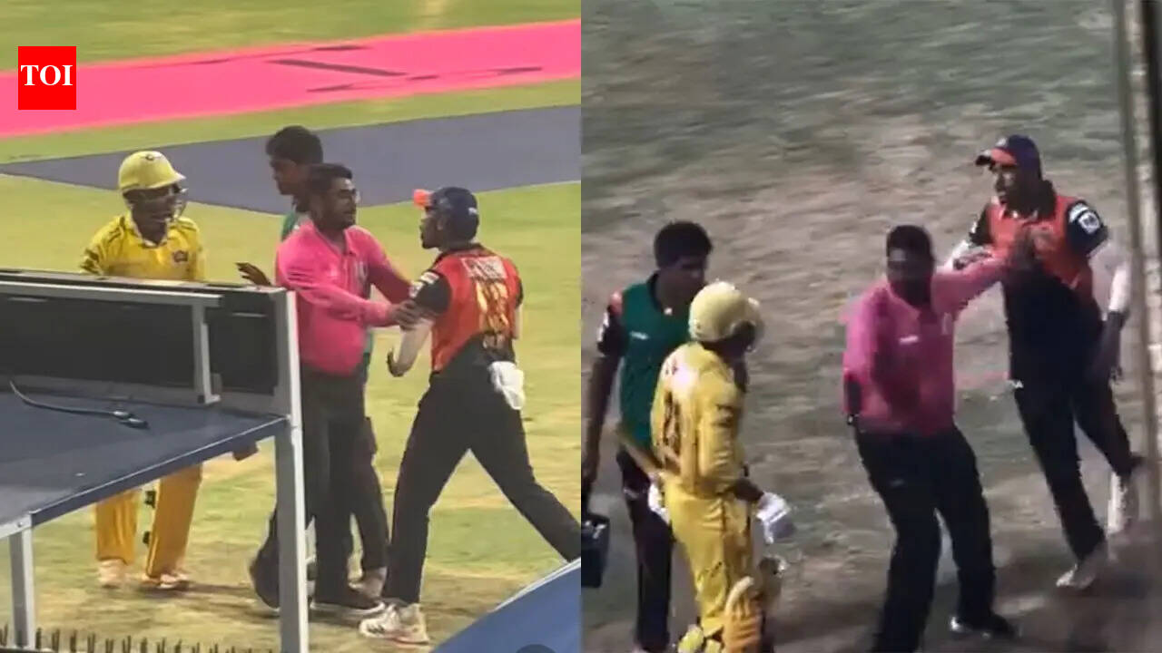 Watch: Tempers explode near dugout in thrilling T20 Mumbai League final at Wankhede | Cricket News