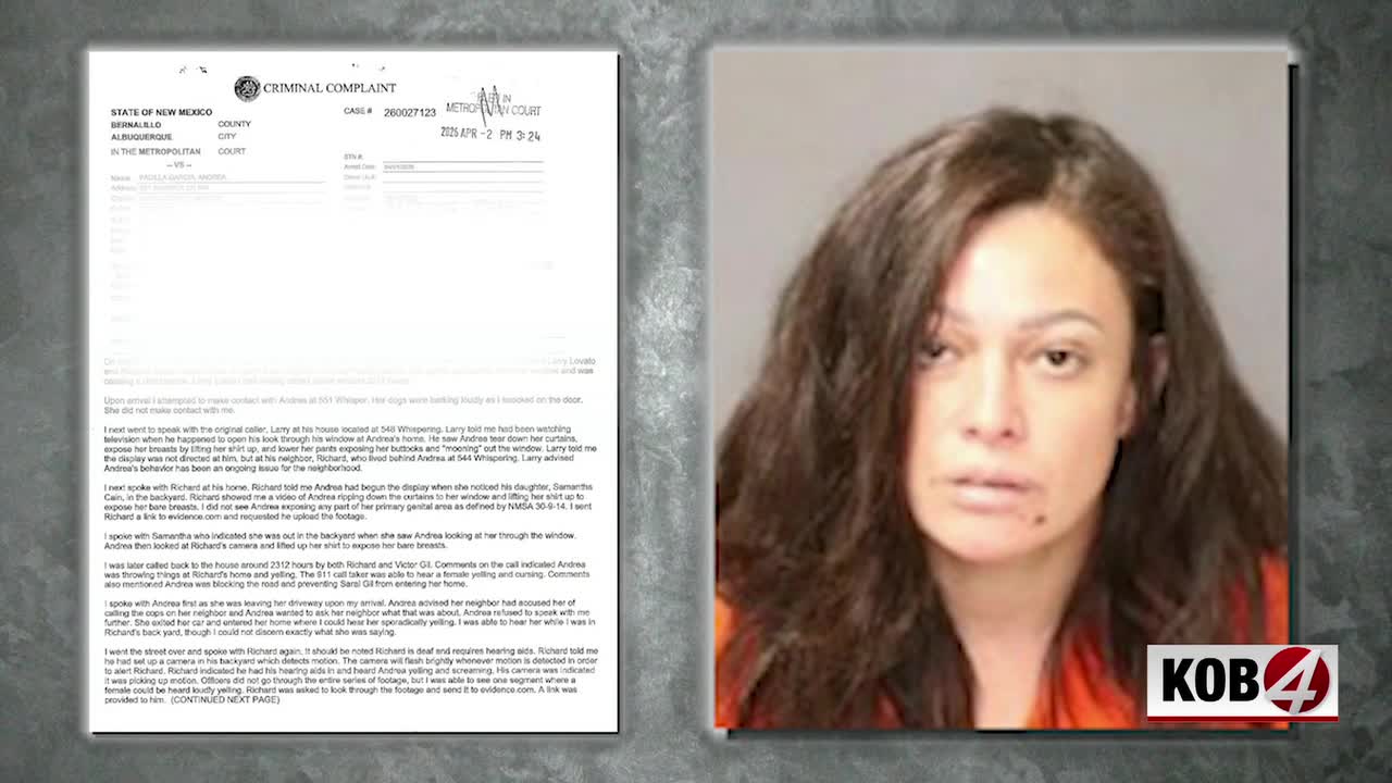 Woman arrested, accused of throwing knife and harassing neighbors