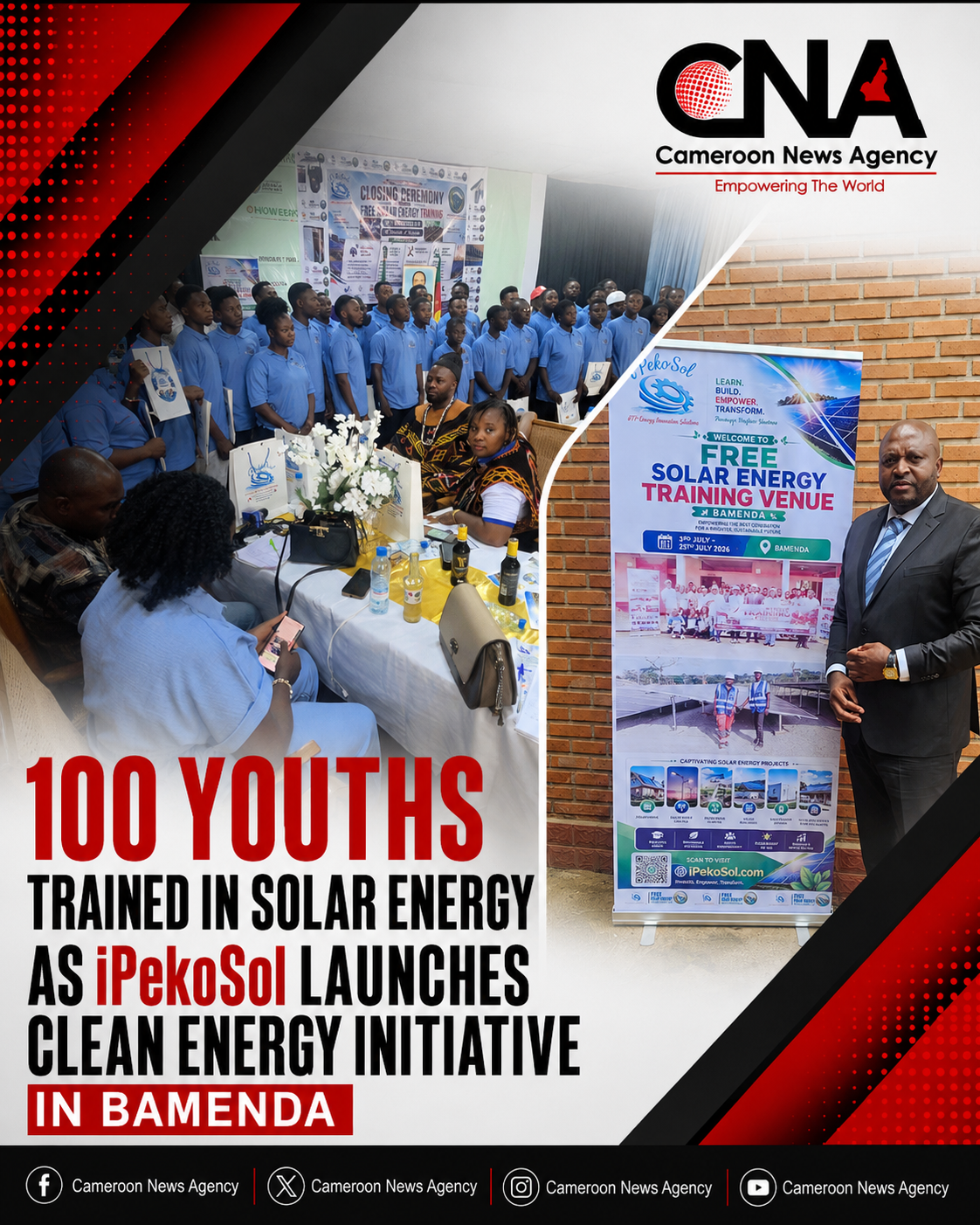 100 Youths Trained in Solar Energy as iPekoSol Launches Clean Energy Initiative in Bamenda