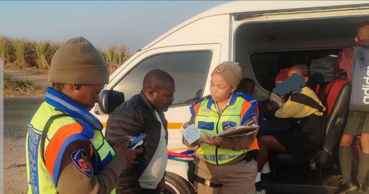35 pupils rescued from overloaded taxi as KZN intensifies safety crackdown