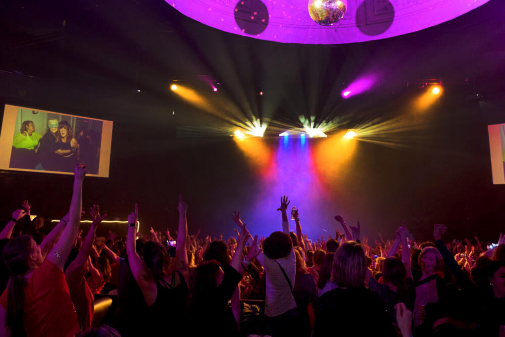 Attendees of an Earlybirds Club dance party. (Courtesy Earlybirds Club)
