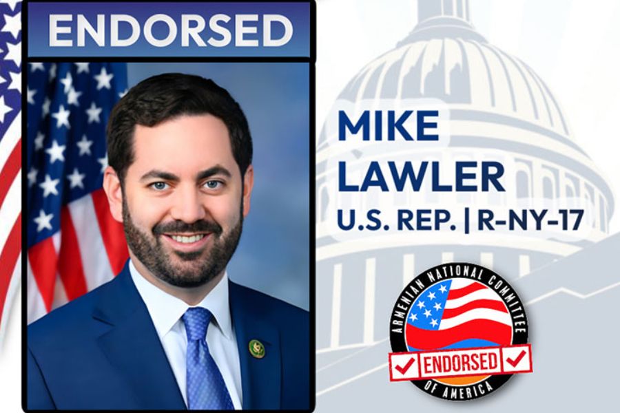 ANCA endorses Rep. Mike Lawler for re-election to Congress