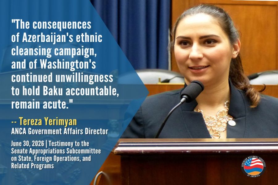 ANCA testifies for restricting U.S. aid to Azerbaijan, demands hostage release