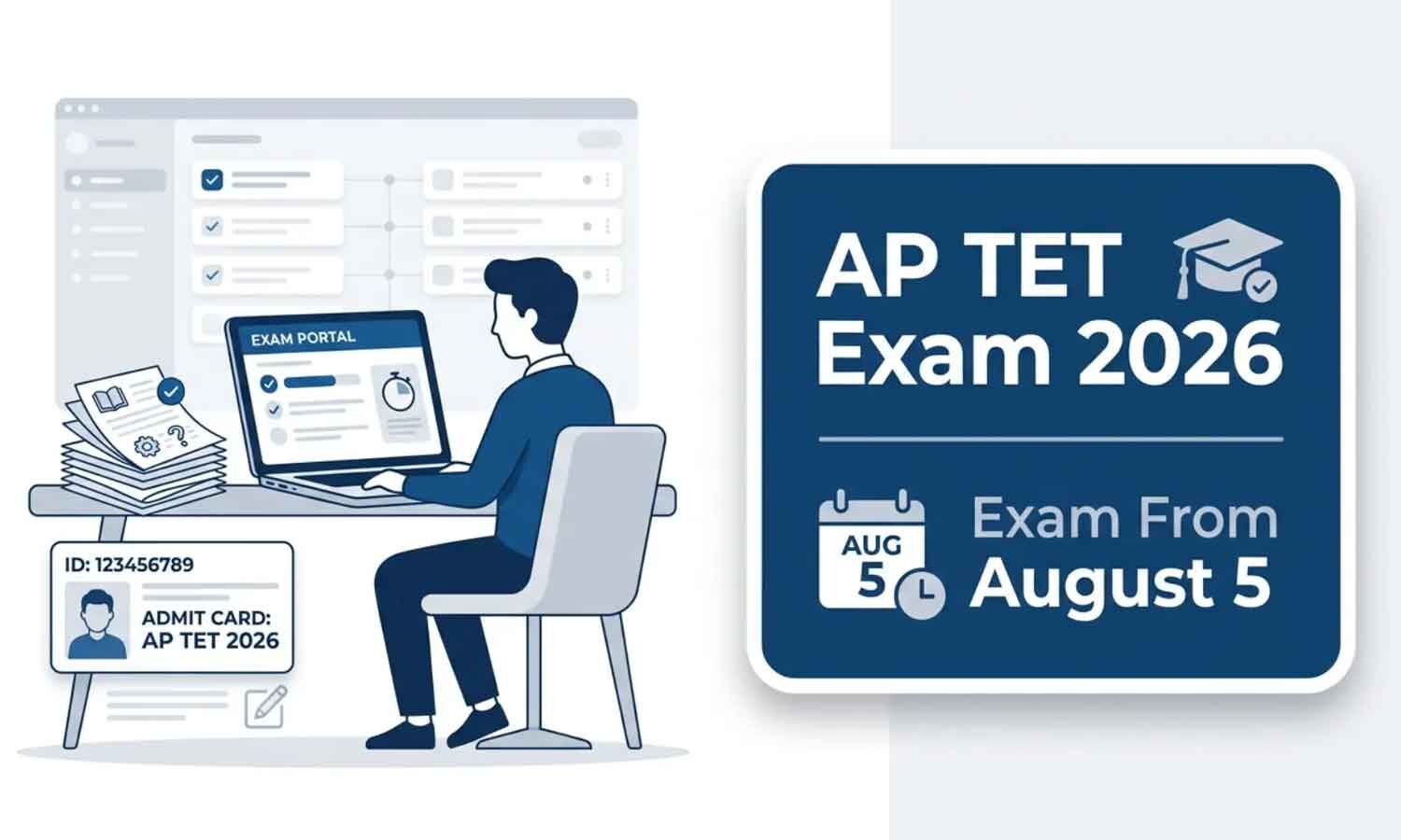 AP TET 2026 hall tickets released, exams on August 5 to 21